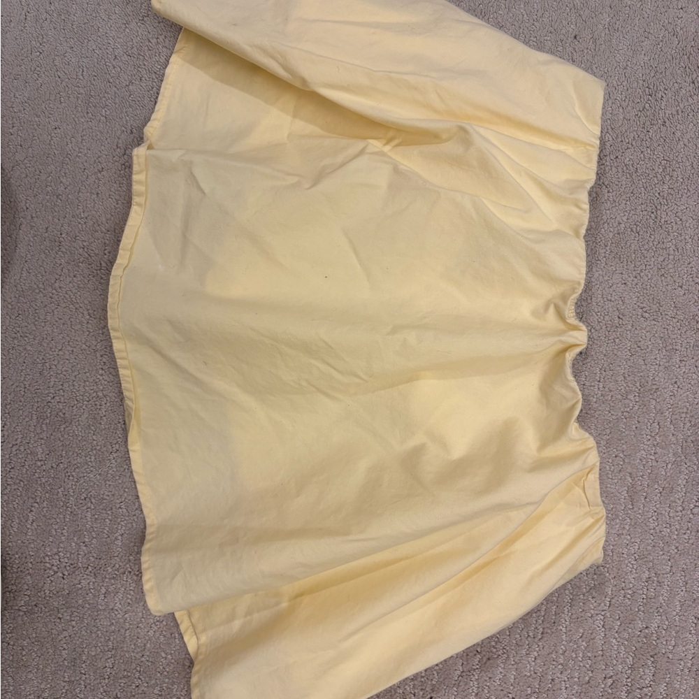 Aritzia Yellow Crop Top
